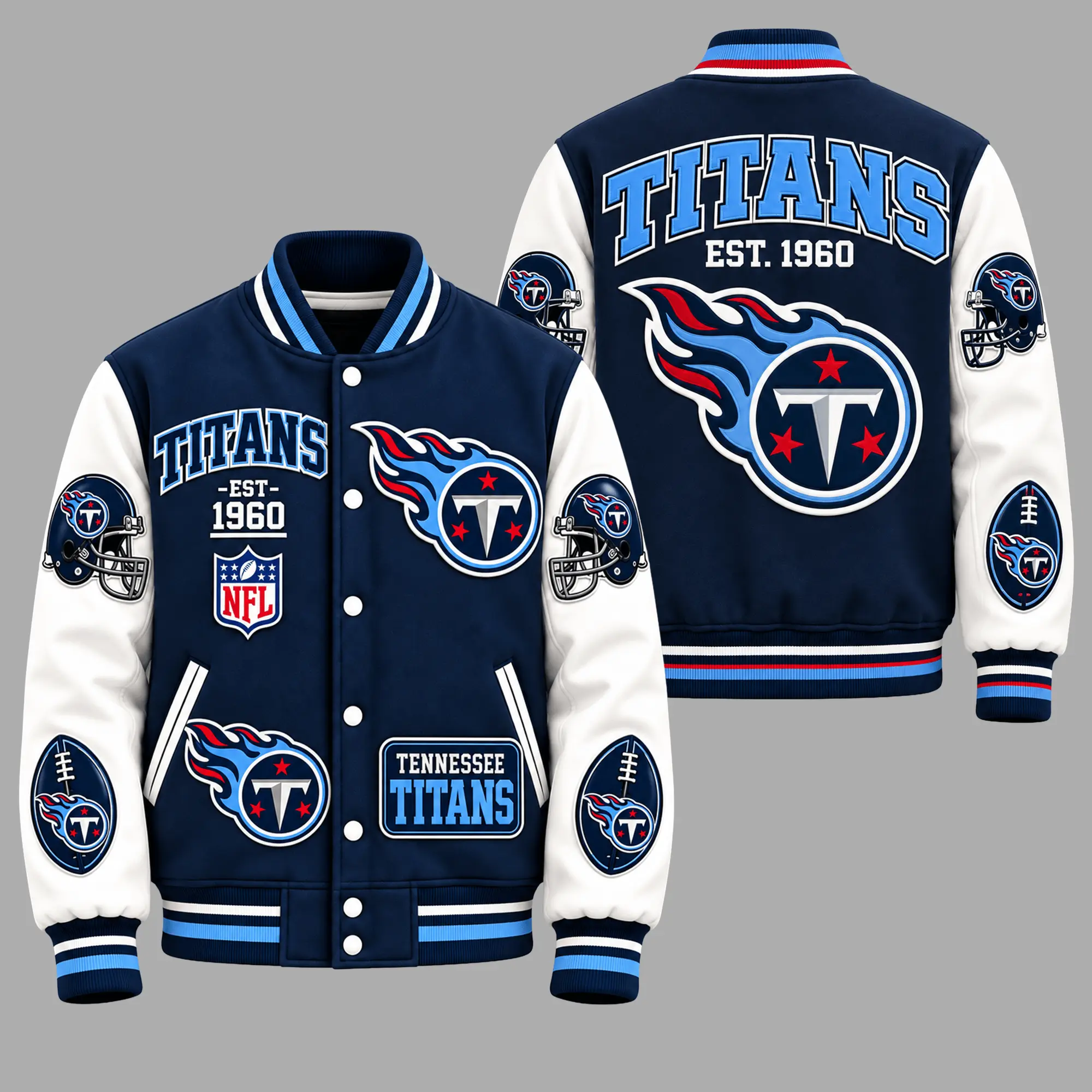Tennessee Titans | Premium NFL Baseball Jacket TD