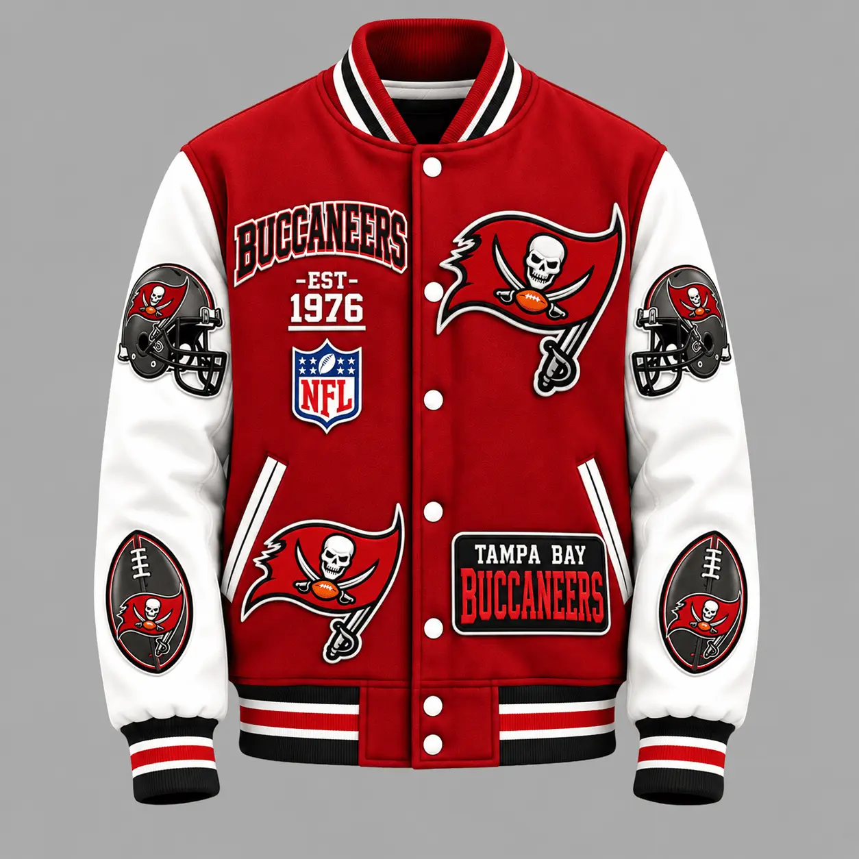 Tampa Bay Buccaneers | Premium NFL Baseball Jacket TD - Image 2