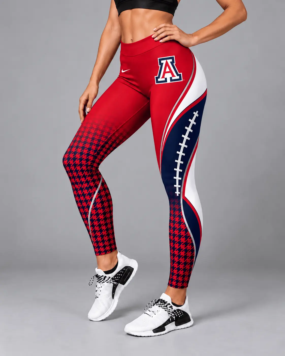 Arizona Wildcats | Premium NCAA Football Lace Leggings TD - Image 2