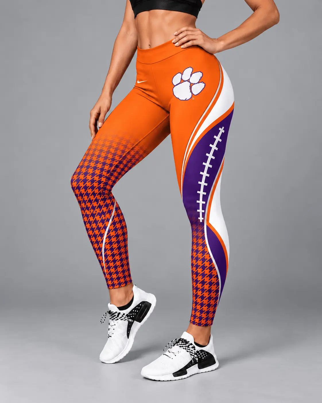 Clemson Tigers | Premium NCAA Football Lace Leggings TD - Image 2