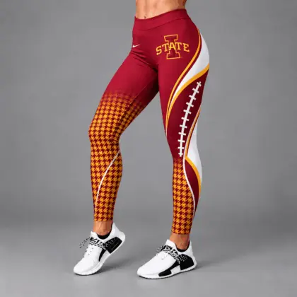 Iowa State Cyclones | Premium NCAA Football Lace Leggings TD