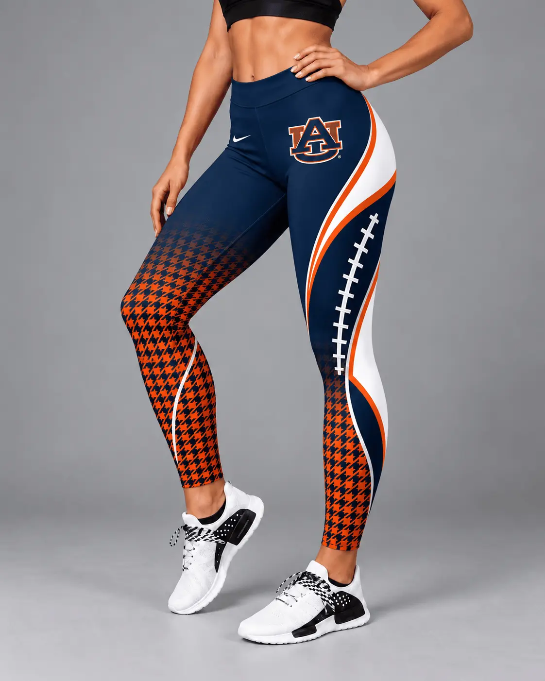 Auburn Tigers | Premium NCAA Football Lace Leggings TD - Image 2