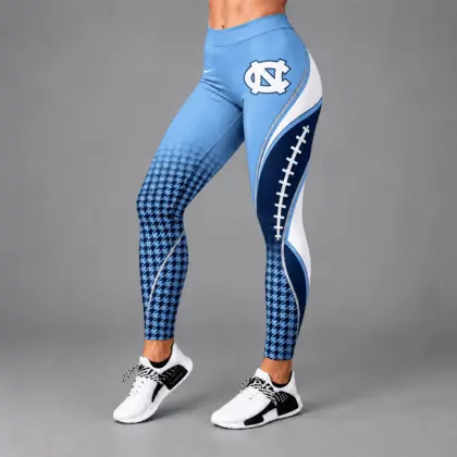 North Carolina Tar Heels | Premium NCAA Football Lace Leggings TD