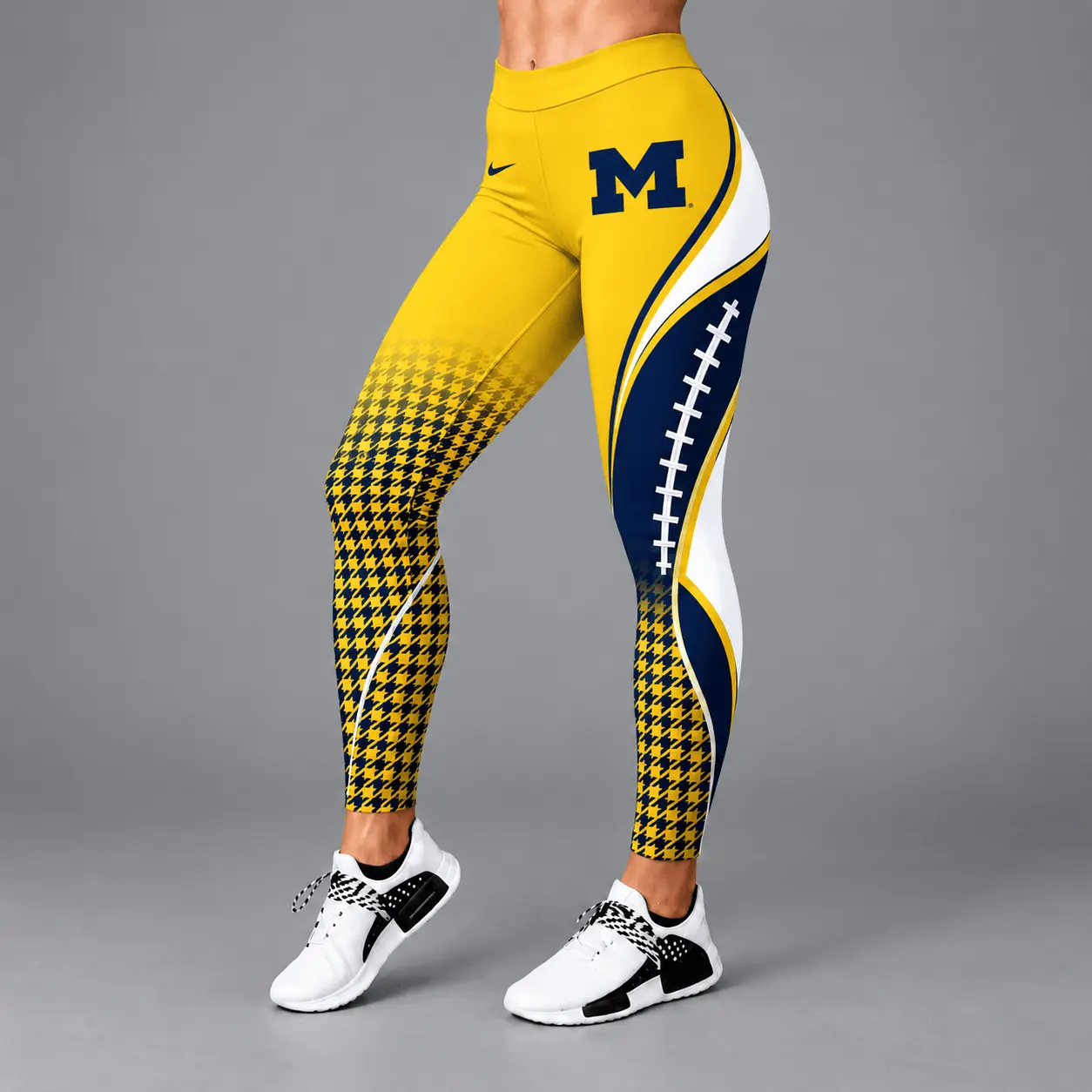 Michigan Wolverines | Premium NCAA Football Lace Leggings TD