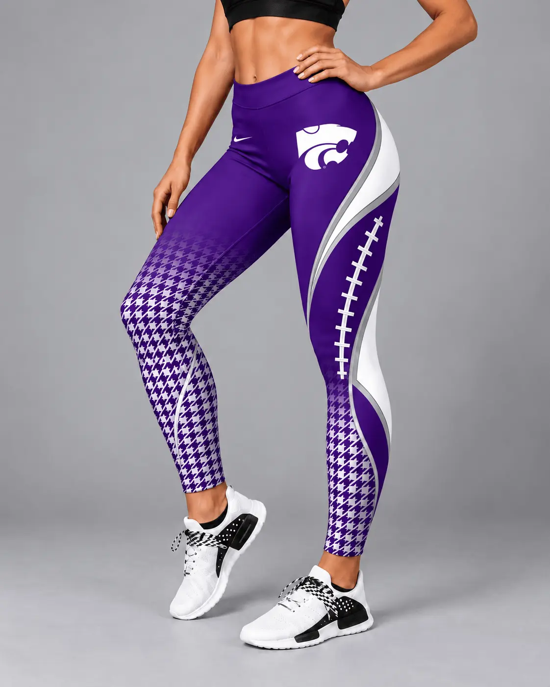 Kansas State Wildcats | Premium NCAA Football Lace Leggings TD - Image 2