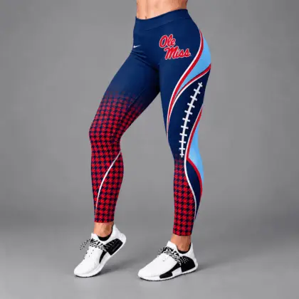 Ole Miss Rebels | Premium NCAA Football Lace Leggings TD