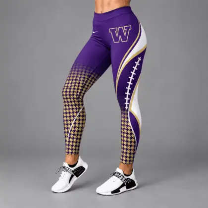 Washington Huskies | Premium NCAA Football Lace Leggings TD