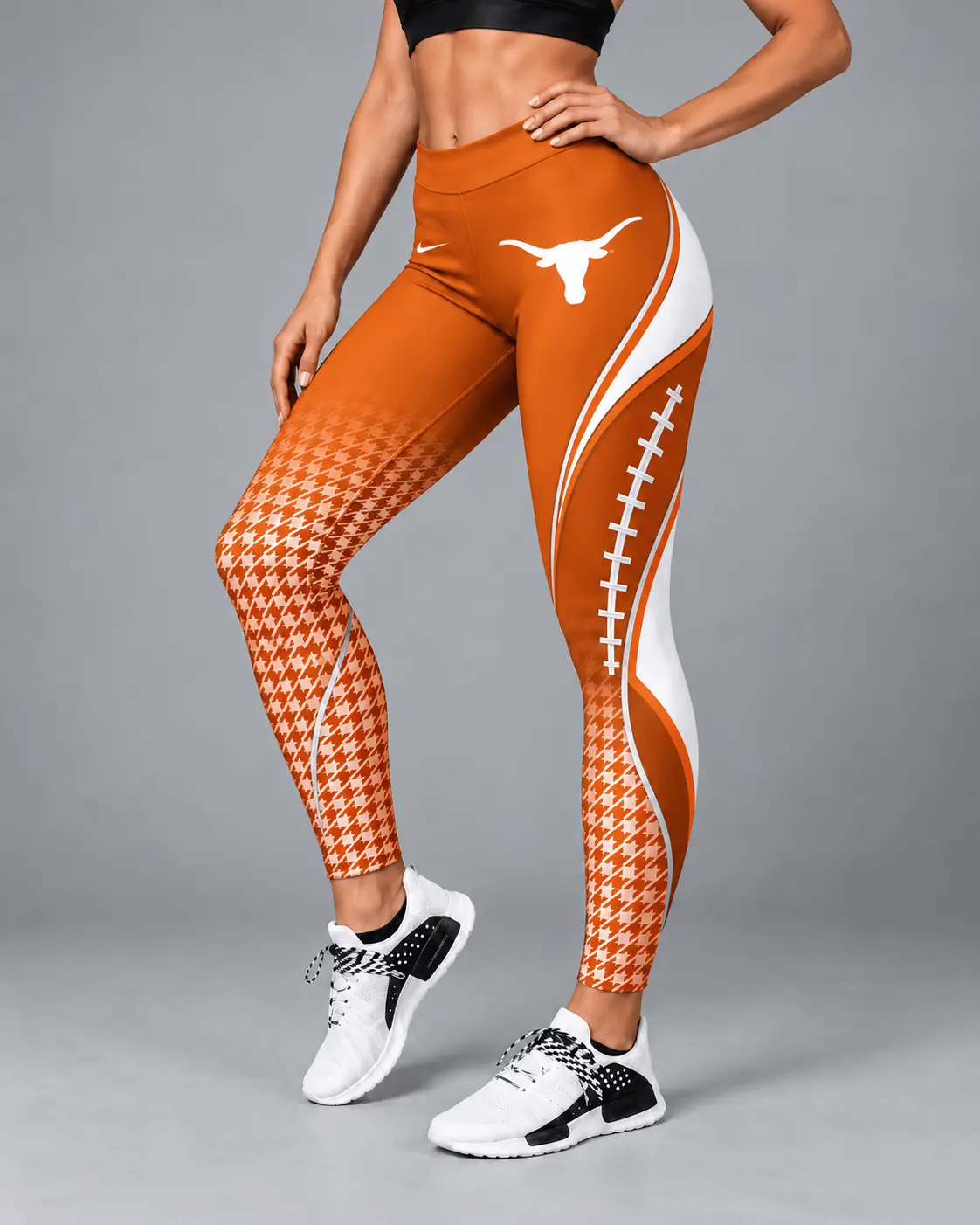 Texas Longhorns | Premium NCAA Football Lace Leggings TD - Image 2