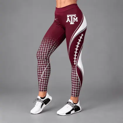 Texas A&M Aggies | Premium NCAA Football Lace Leggings TD
