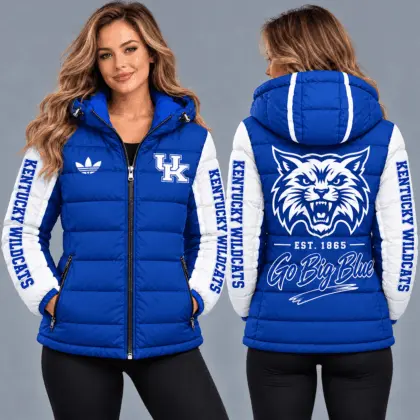 Kentucky Wildcats | Premium NCAA Varsity Style Hooded Down Puffer Jacket TD