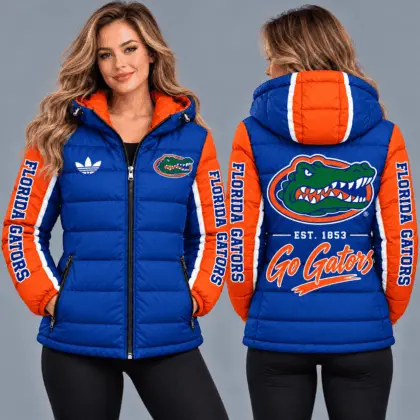Florida Gators | Premium NCAA Varsity Style Hooded Down Puffer Jacket TD