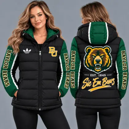 Baylor Bears | Premium NCAA Varsity Style Hooded Down Puffer Jacket TD