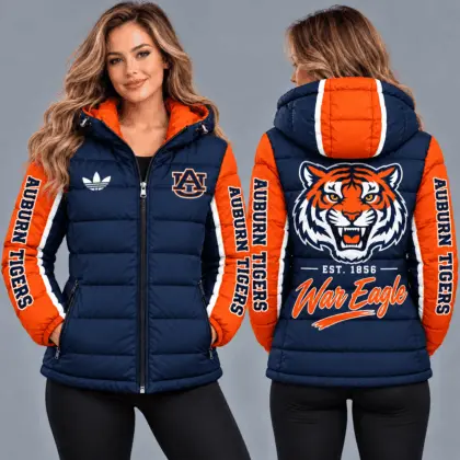 Auburn Tigers | Premium NCAA Varsity Style Hooded Down Puffer Jacket TD