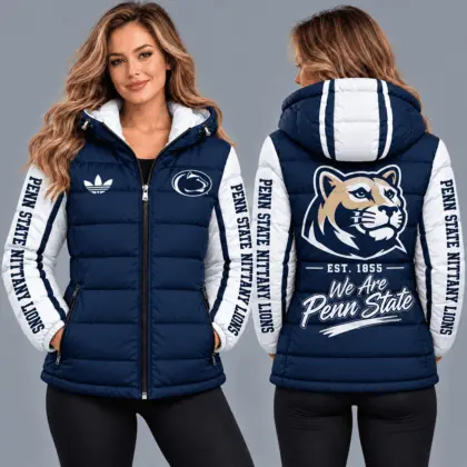 Penn State Nittany Lions | Premium NCAA Varsity Style Hooded Down Puffer Jacket TD
