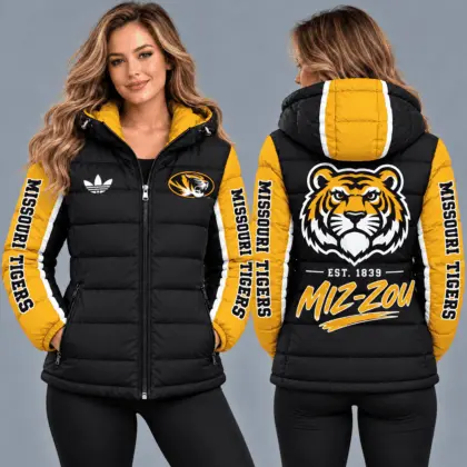 Missouri Tigers | Premium NCAA Varsity Style Hooded Down Puffer Jacket TD