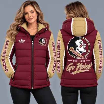 Florida State Seminoles | Premium NCAA Varsity Style Hooded Down Puffer Jacket TD