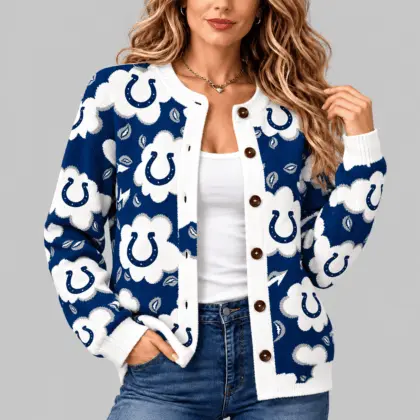 Indianapolis Colts | NFL Kiss Pattern Knit Cardigan