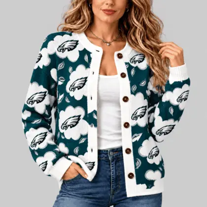Philadelphia Eagles | NFL Kiss Pattern Knit Cardigan