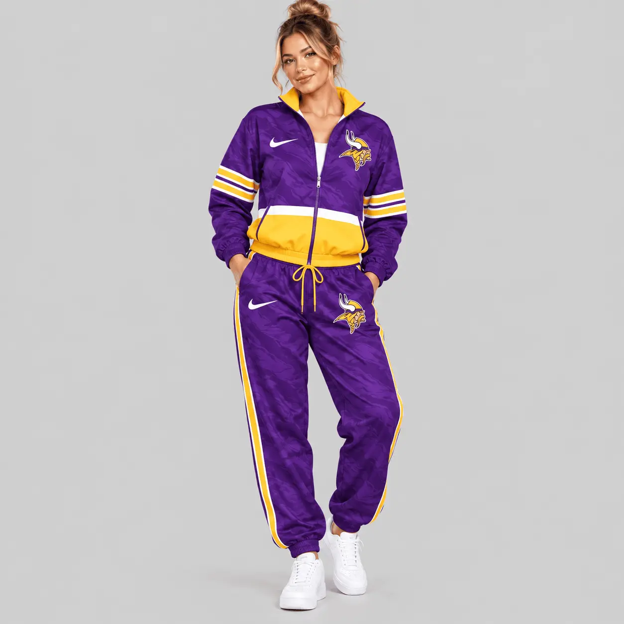 Minnesota Vikings | NFL Camo Panel Windbreaker Set