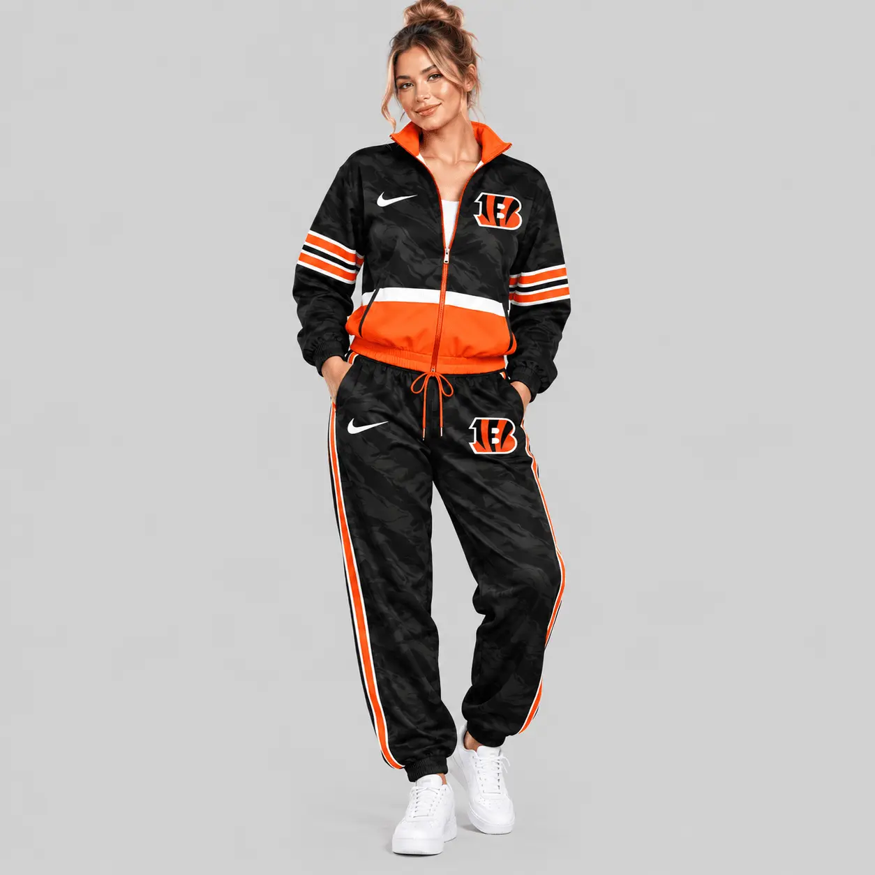 Cincinnati Bengals | NFL Camo Panel Windbreaker Set