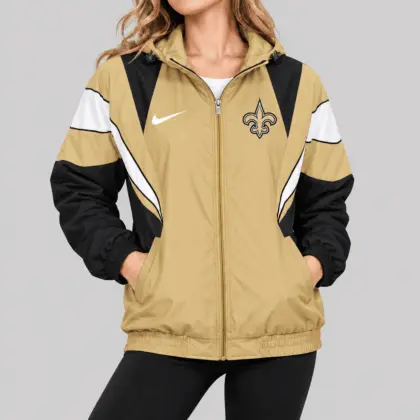 New Orleans Saints | NFL Color Block Windbreaker Jacket