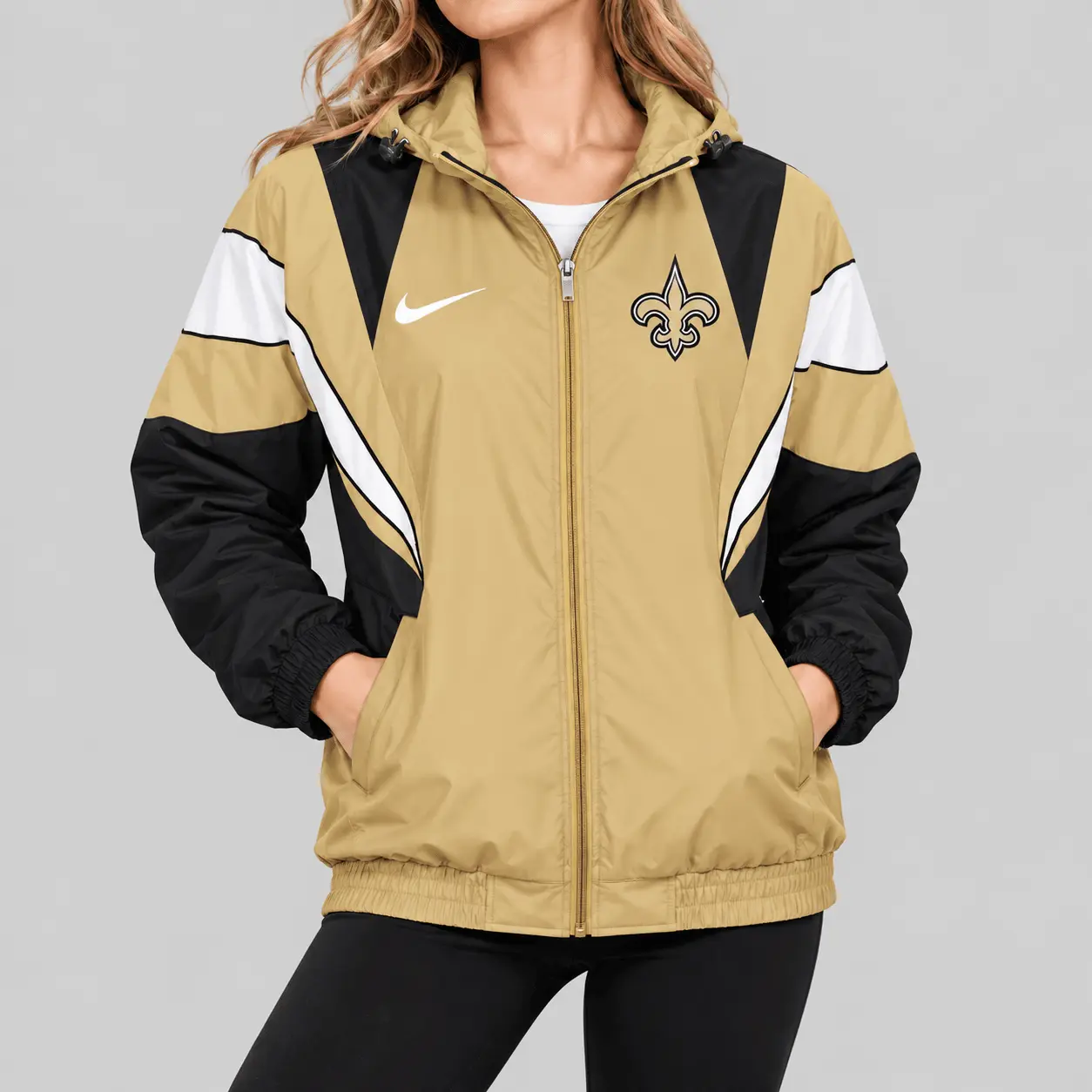 New Orleans Saints | NFL Color Block Windbreaker Jacket