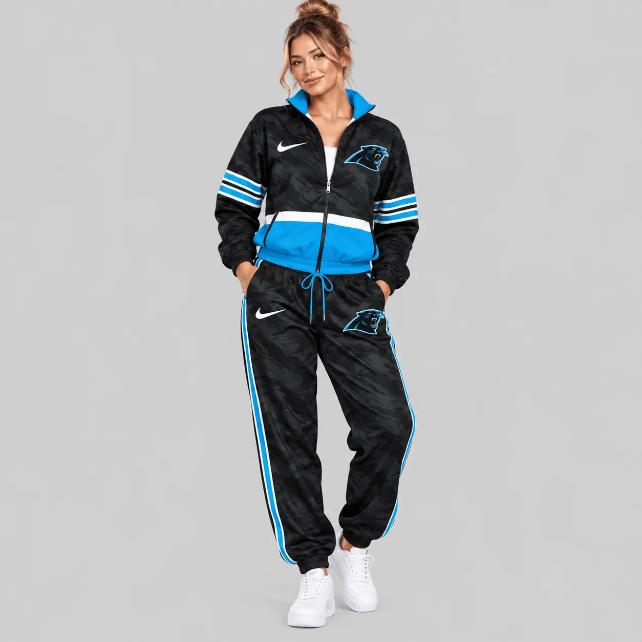 Carolina Panthers | NFL Camo Panel Windbreaker Set
