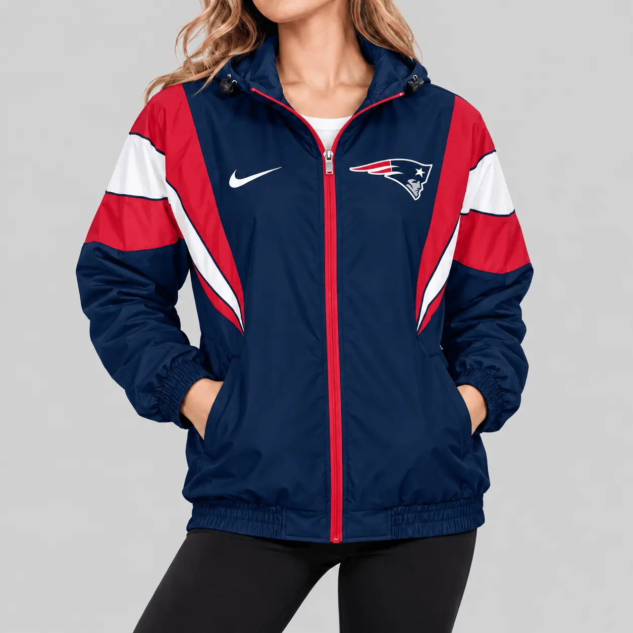 New England Patriots | NFL Color Block Windbreaker Jacket