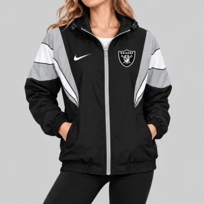 Las Vegas Raiders | NFL Color Block Windbreaker Jacket