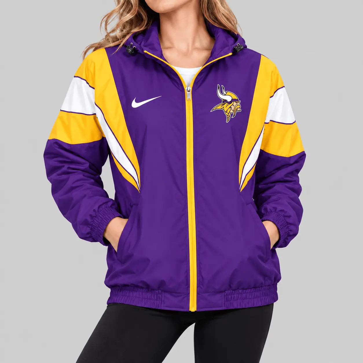 Minnesota Vikings | NFL Color Block Windbreaker Jacket