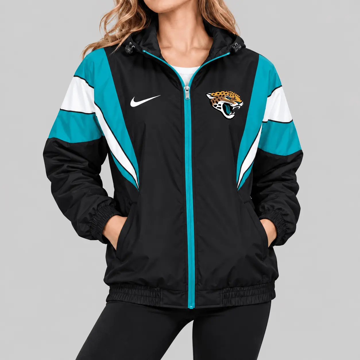 Jacksonville Jaguars | NFL Color Block Windbreaker Jacket