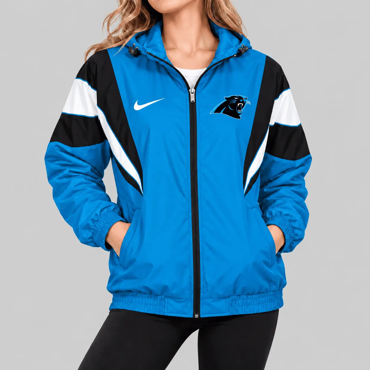Carolina Panthers | NFL Color Block Windbreaker Jacket
