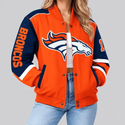 Denver Broncos | NFL Oversized Logo Baseball Jacket