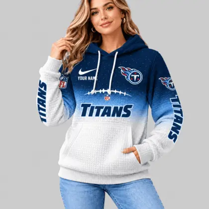 Tennessee Titans | NFL Gradient Football Waffle Hoodie