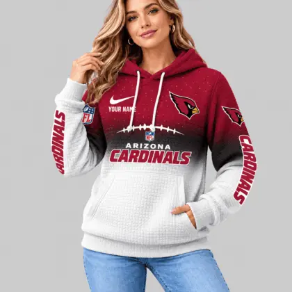 Arizona Cardinals | NFL Gradient Football Waffle Hoodie