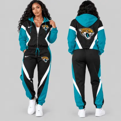 Jacksonville Jaguars | NFL Contrast Panel Track Jacket Jogger Set