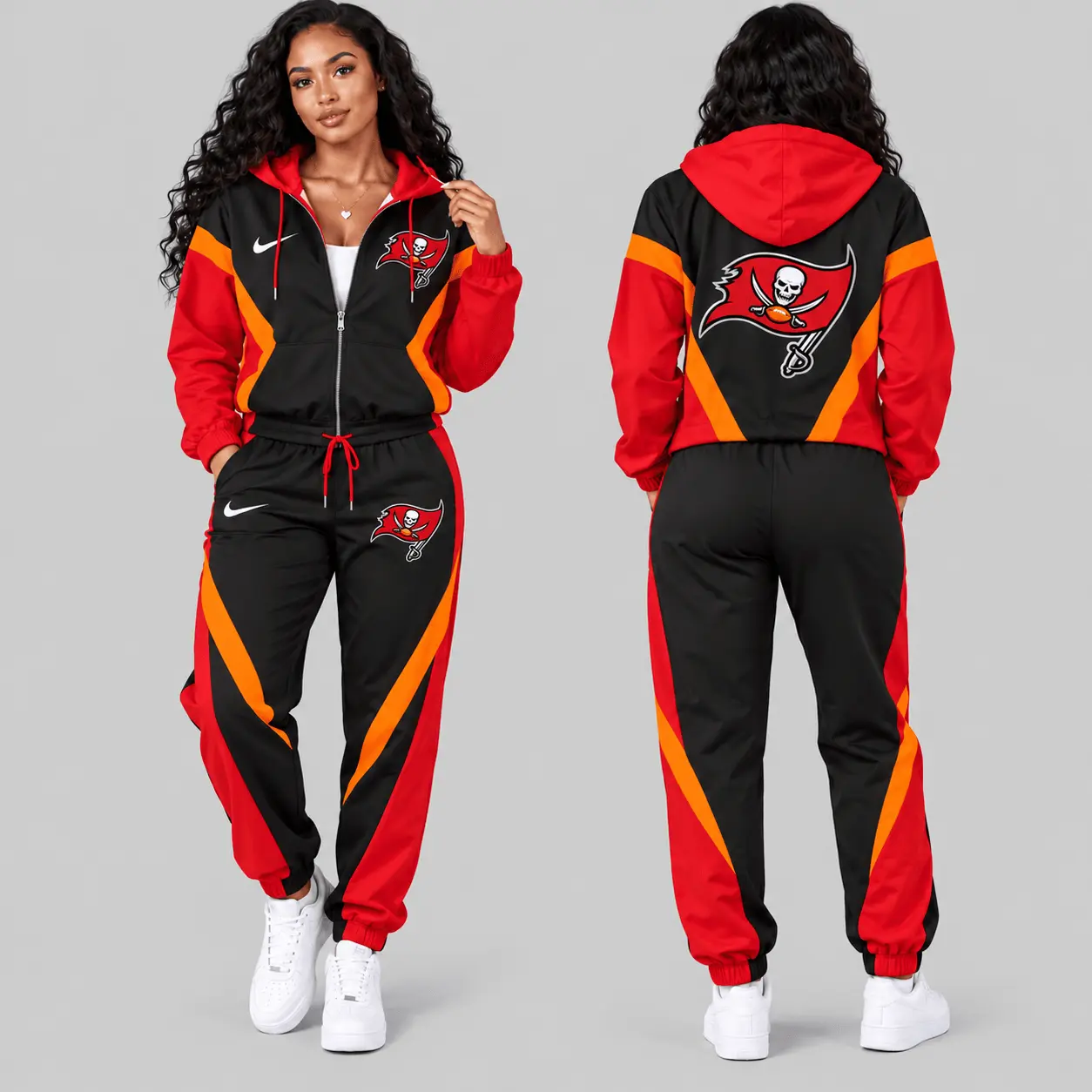 Tampa Bay Buccaneers | NFL Contrast Panel Track Jacket Jogger Set