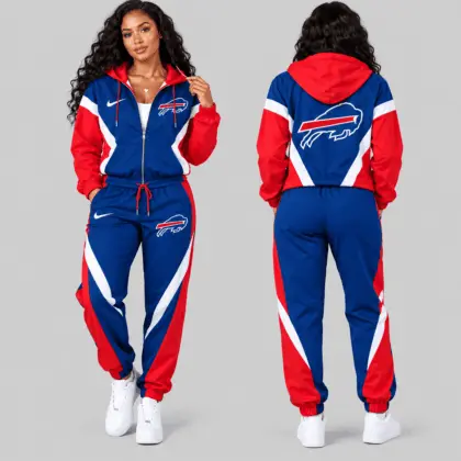 Buffalo Bills | NFL Contrast Panel Track Jacket Jogger Set