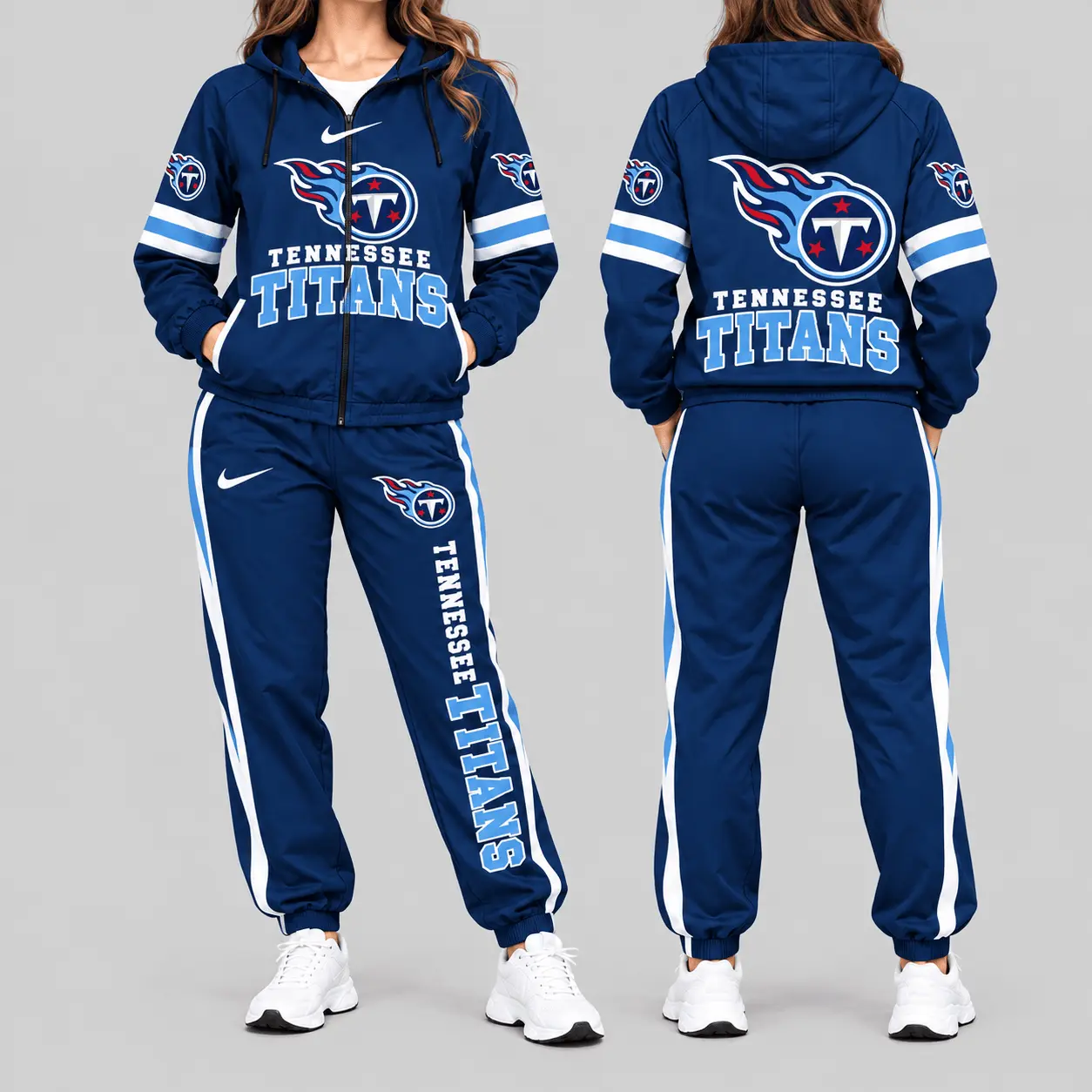Tennessee Titans | NFL Stripe Sleeve Hoodie Jogger Set