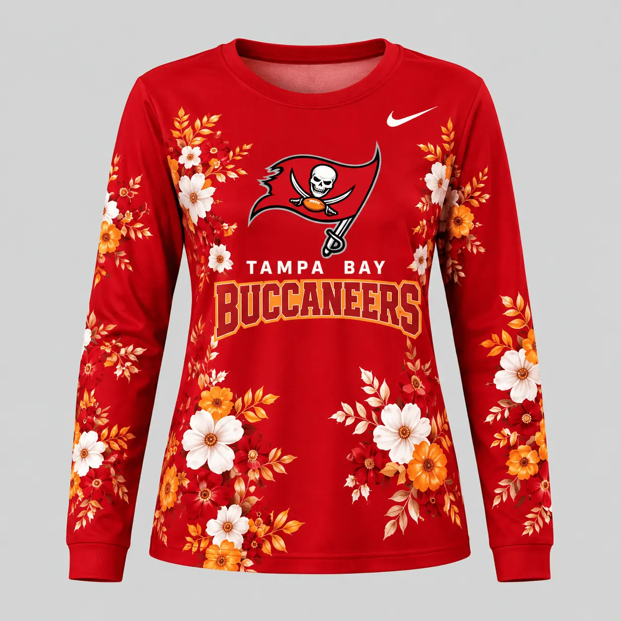 Tampa Bay Buccaneers | NFL Floral Plaid Pajama Set - Image 2