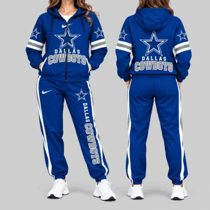 Dallas Cowboys | NFL Stripe Sleeve Hoodie Jogger Set