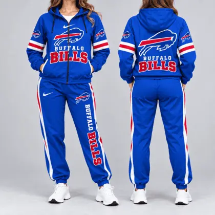 Buffalo Bills | NFL Stripe Sleeve Hoodie Jogger Set