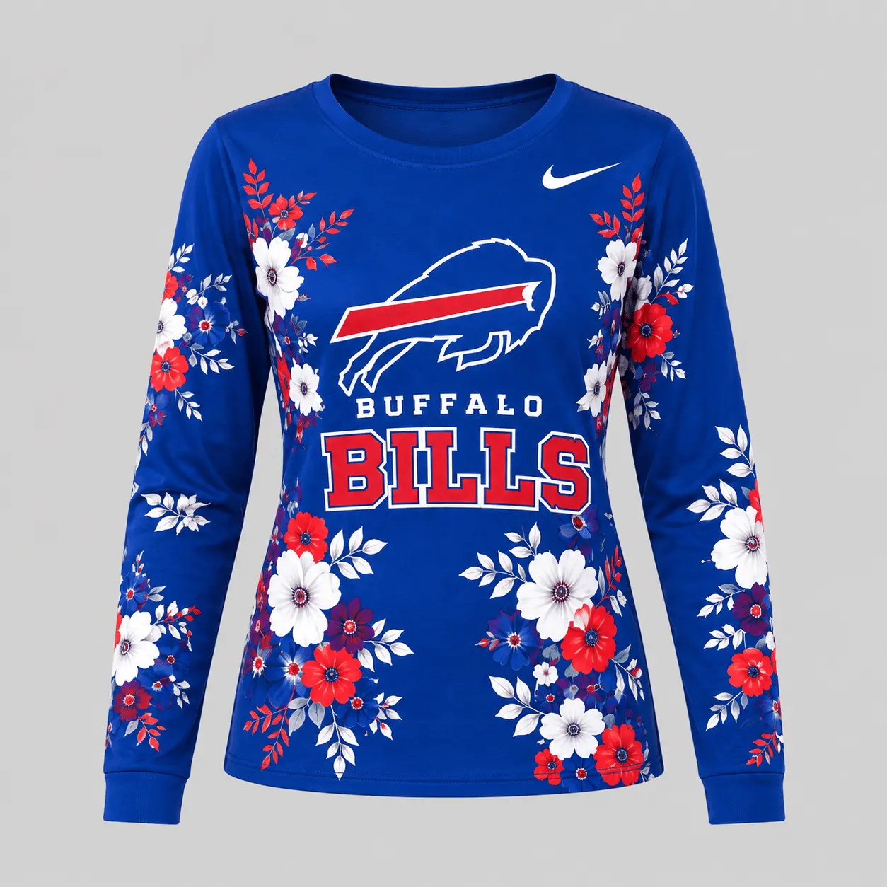 Buffalo Bills | NFL Floral Plaid Pajama Set - Image 2