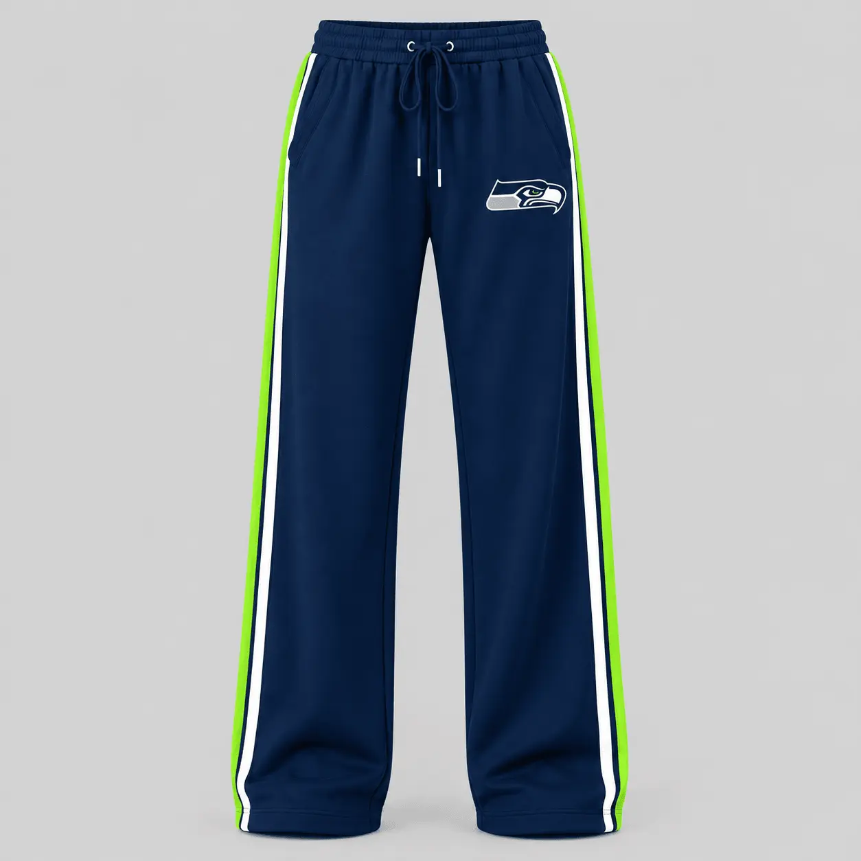 Seattle Seahawks | NFL Quarter Zip Wide Leg Pants Set - Image 3