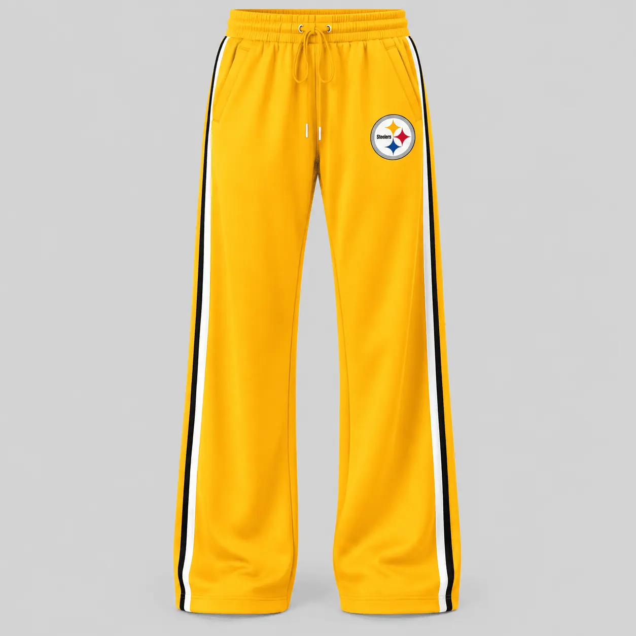 Pittsburgh Steelers | NFL Quarter Zip Wide Leg Pants Set - Image 3