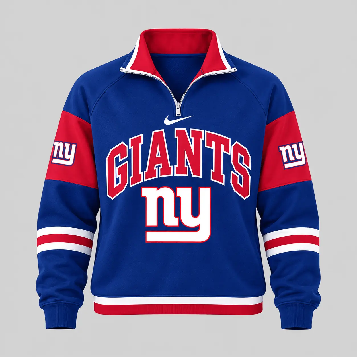 New York Giants | NFL Quarter Zip Wide Leg Pants Set - Image 2
