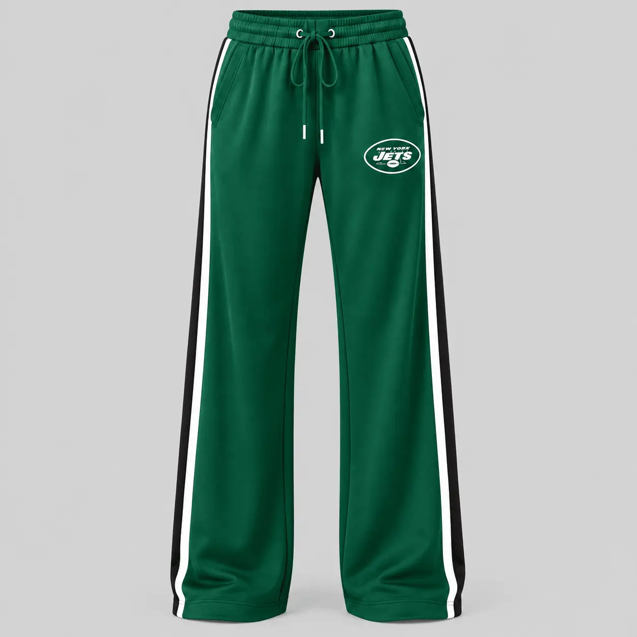 New York Jets | NFL Quarter Zip Wide Leg Pants Set - Image 3