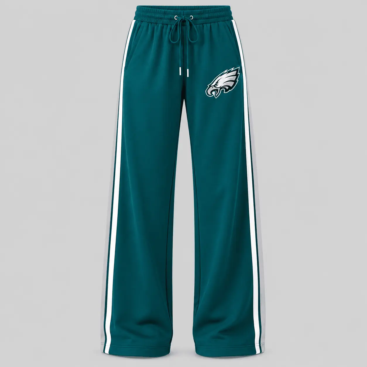 Philadelphia Eagles | NFL Quarter Zip Wide Leg Pants Set - Image 3