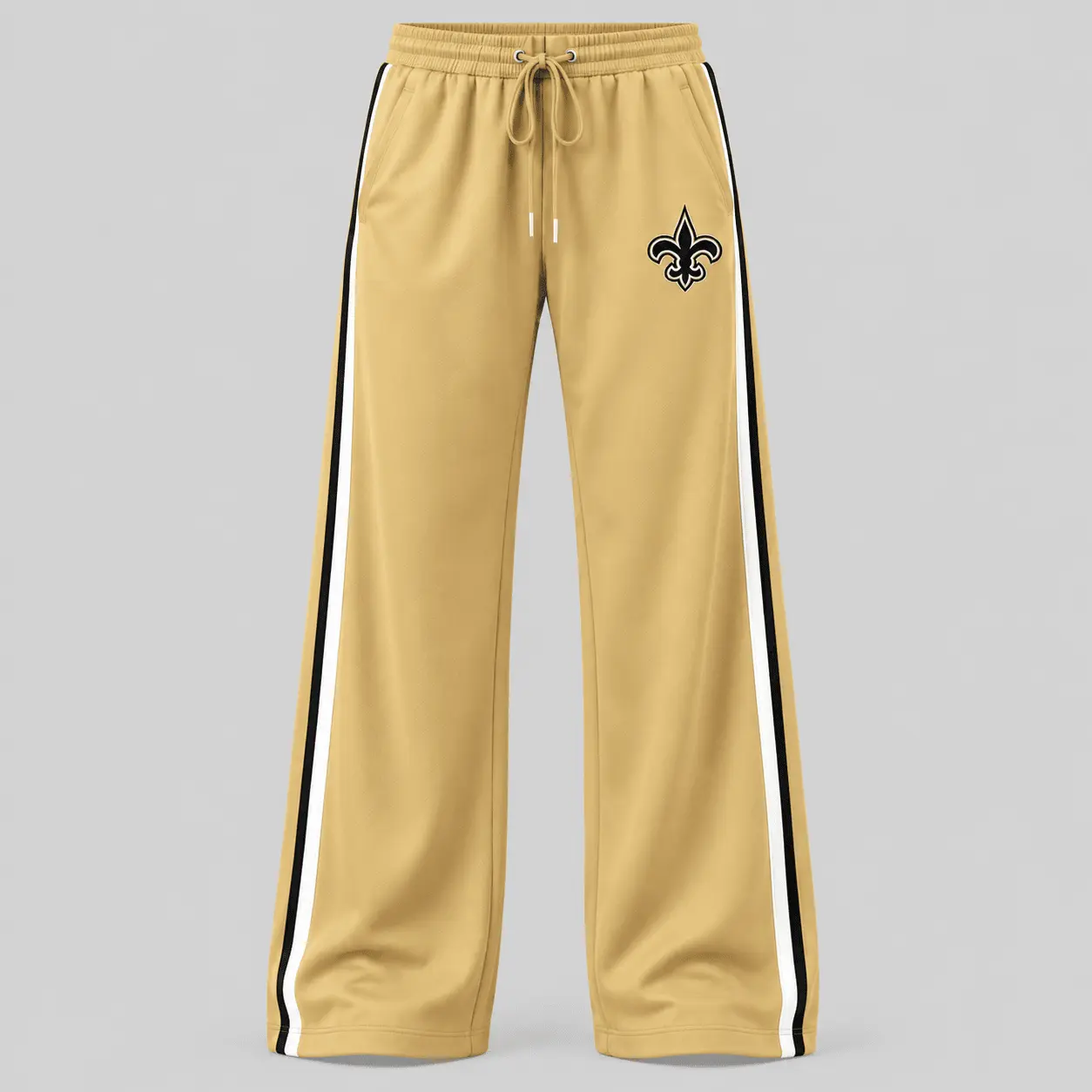 New Orleans Saints | NFL Quarter Zip Wide Leg Pants Set - Image 3