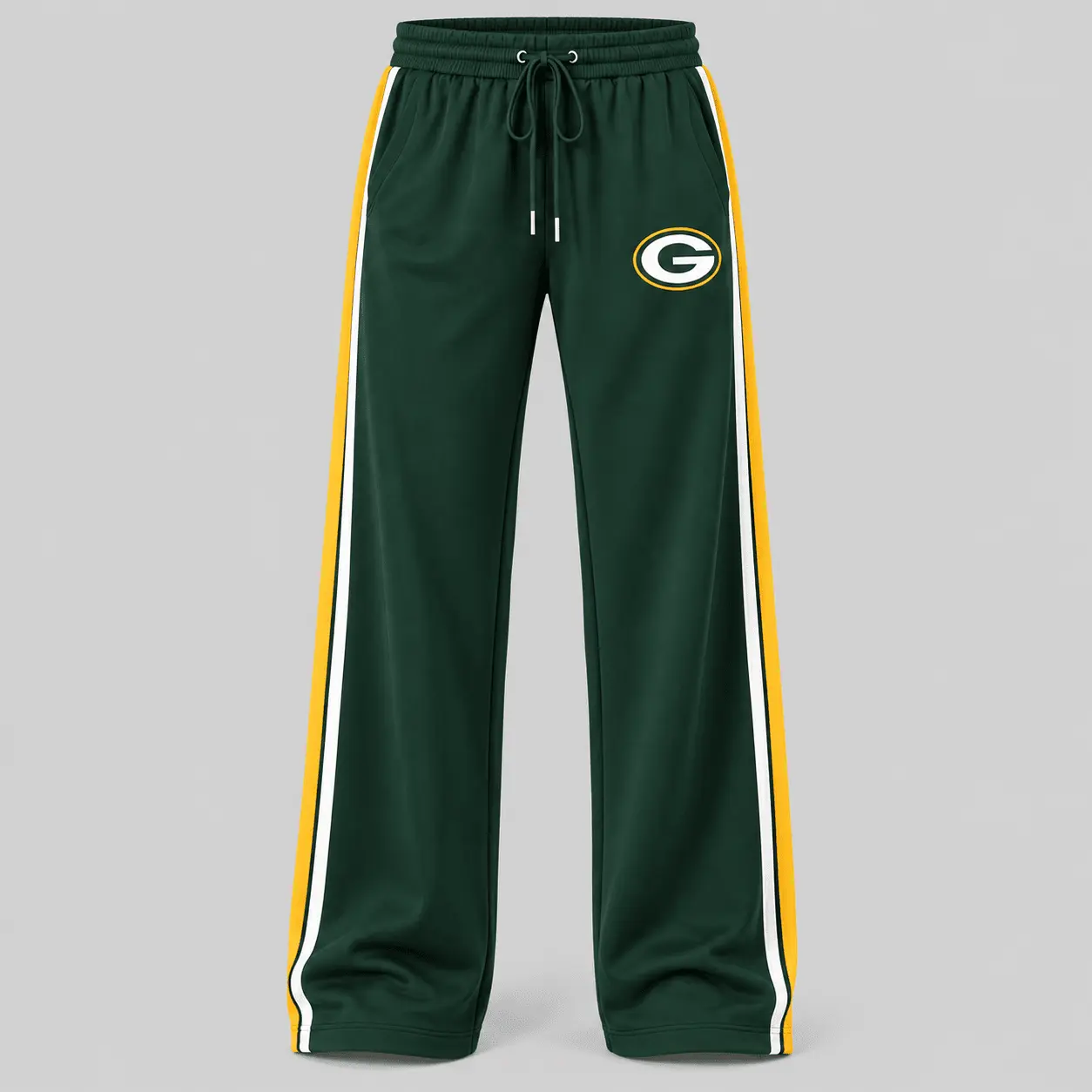 Green Bay Packers | NFL Quarter Zip Wide Leg Pants Set - Image 3